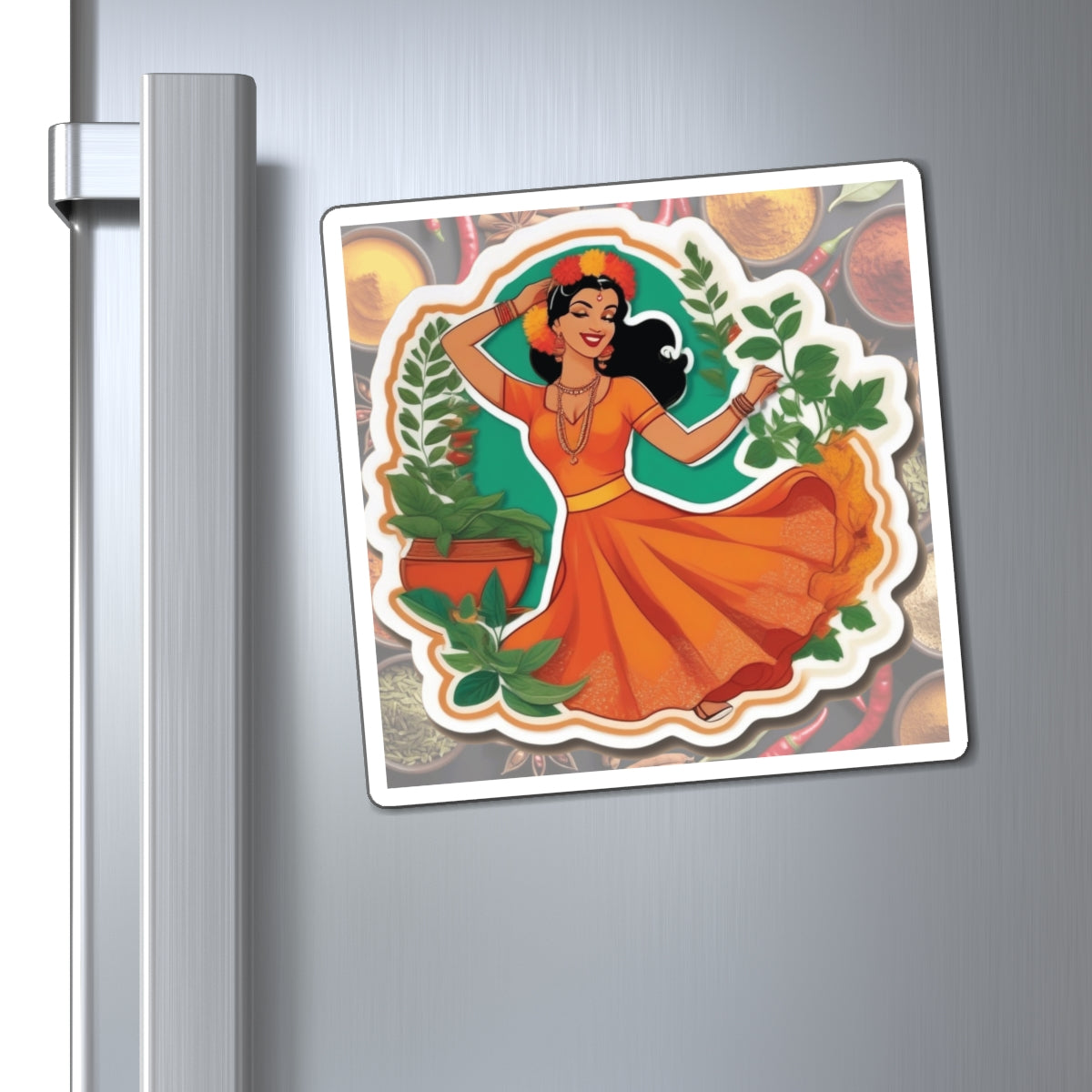 National Herbs and Spices Day III Pin Up Girl Magnet