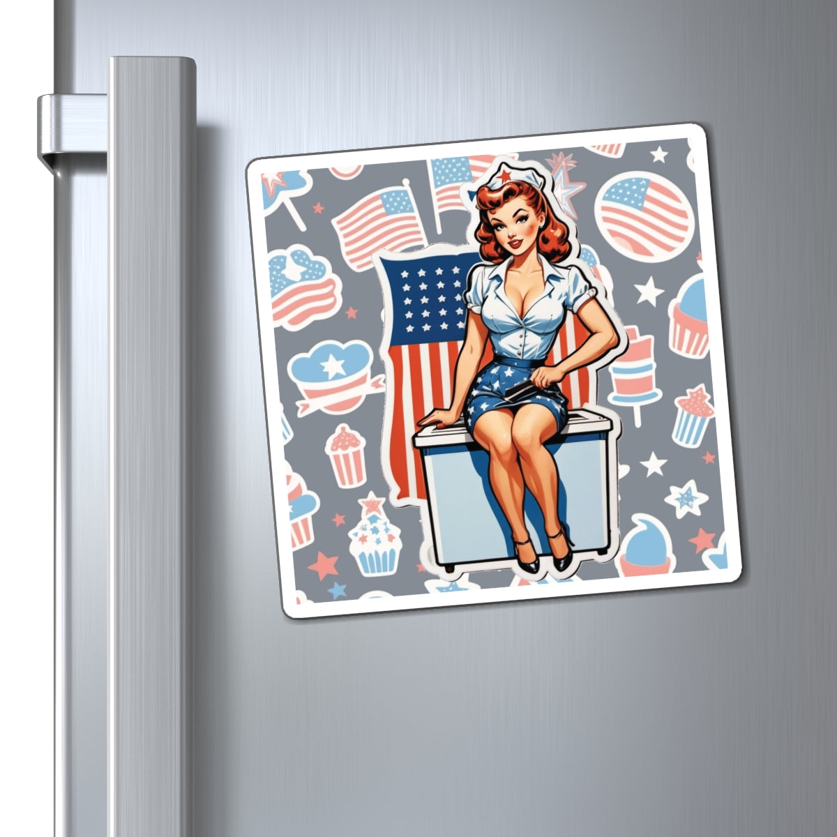 Election Day III Pin Up Girl Magnet