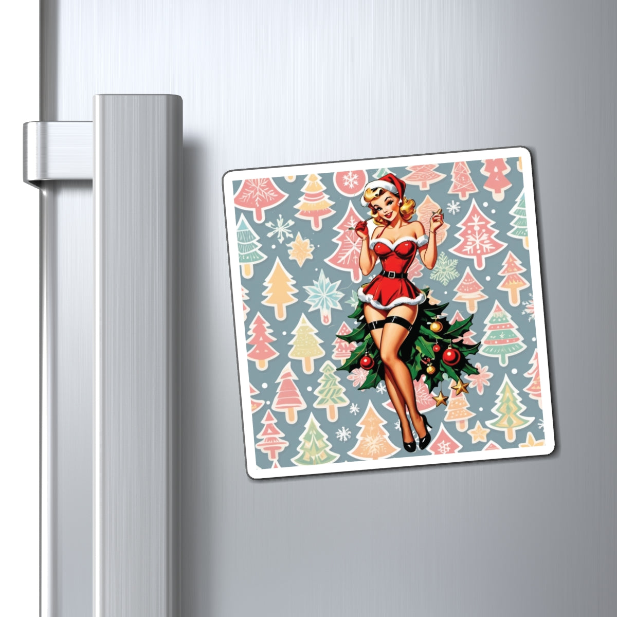 Christmas III Pin Up Girl Magnet