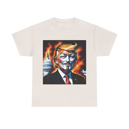 Guy Fawkes Mask Anti Donald Trump Tee