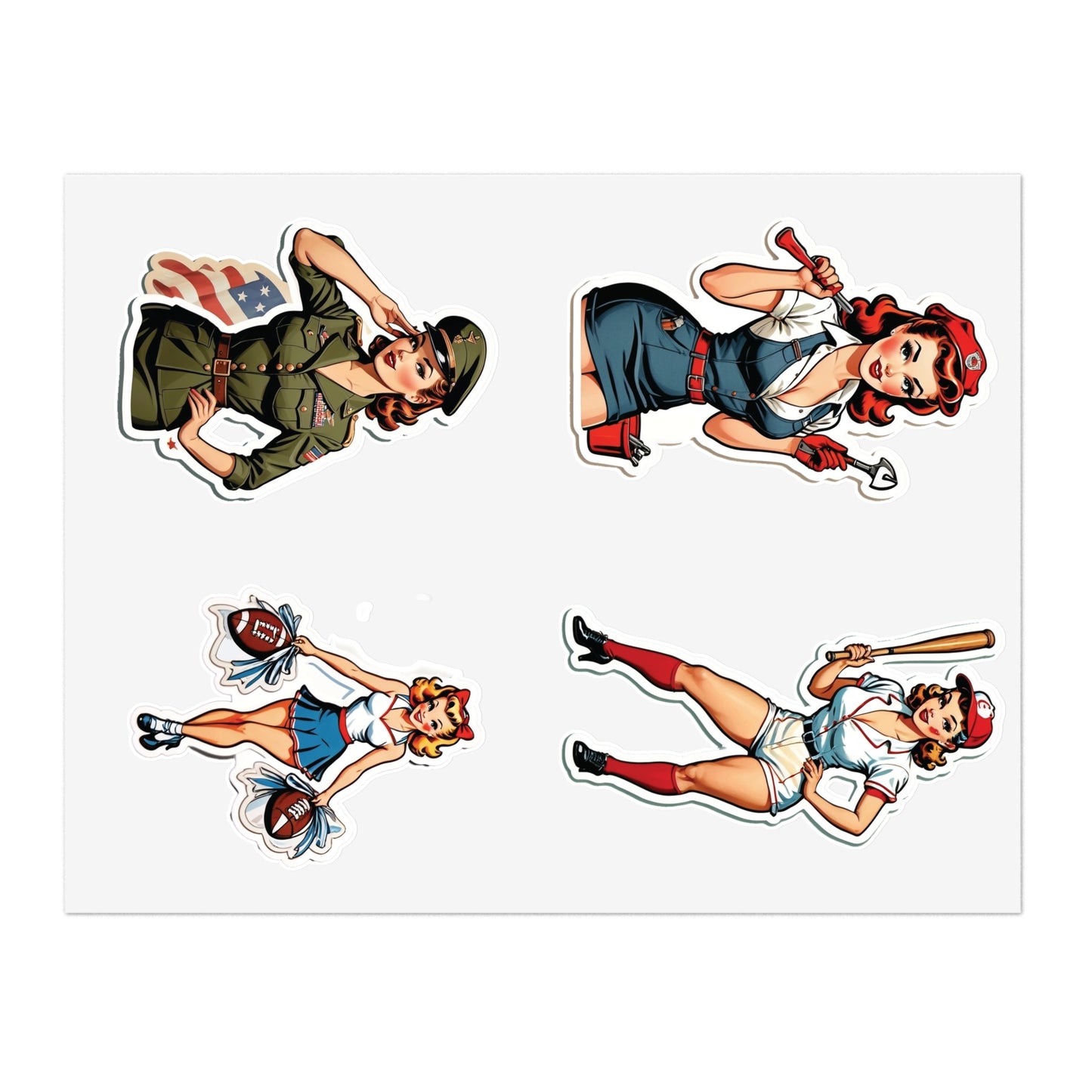 Pin Up Girl Sticker Sheets - Holidays Collection Set III