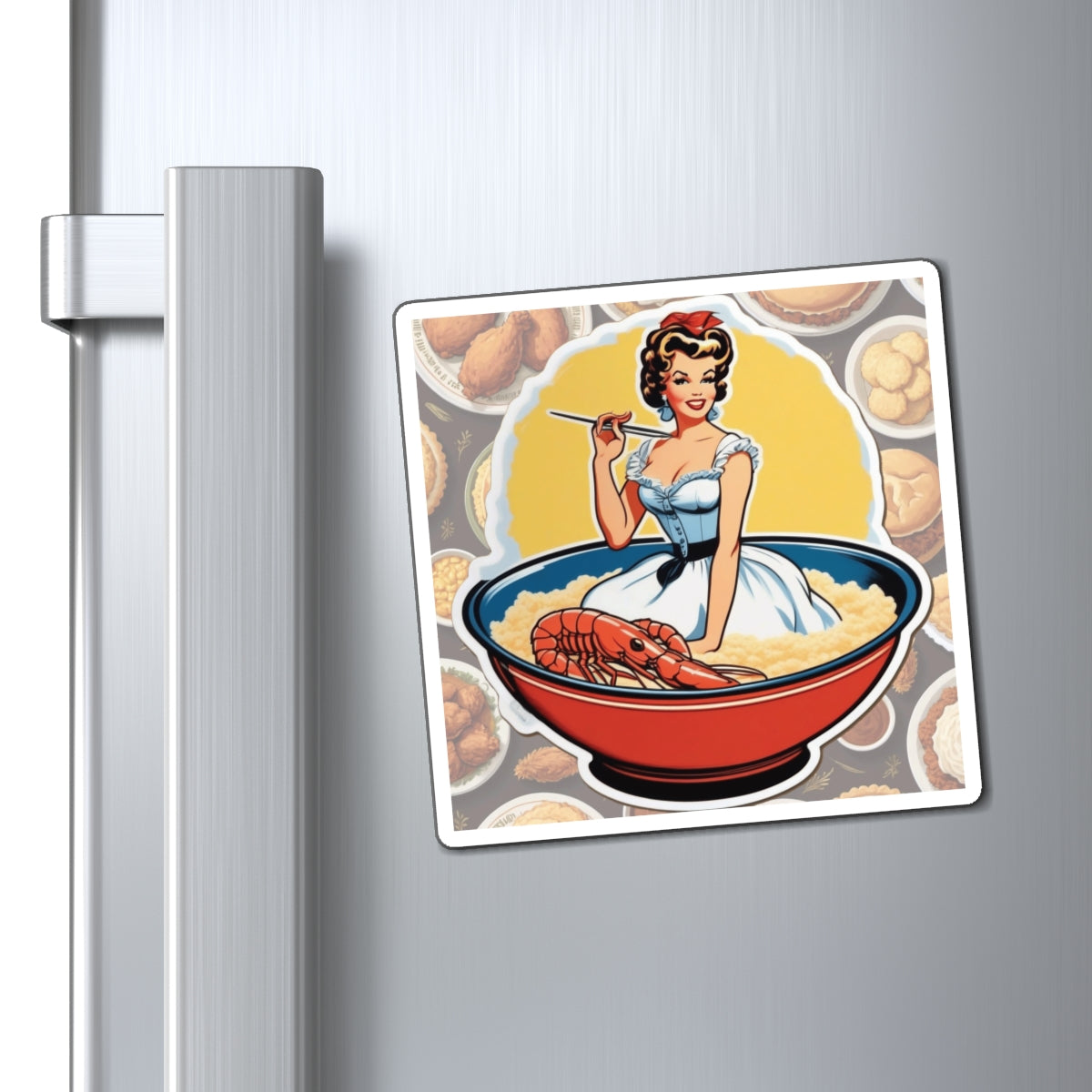 National Grits Day IV Pin Up Girl Magnet