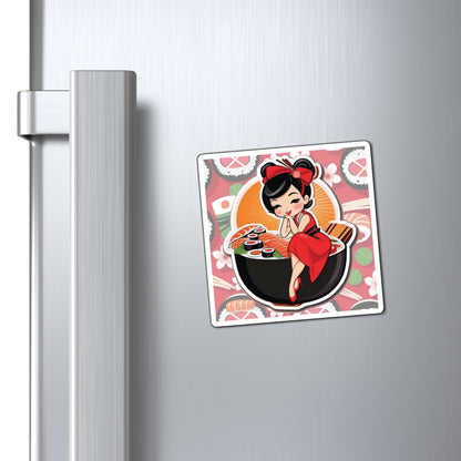 National Sushi Day VIII Pin Up Girl Magnet