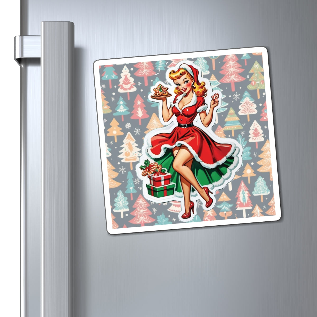 Christmas II Pin Up Girl Magnet