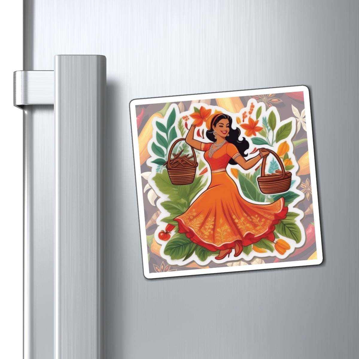 National Herbs and Spices Day IV Pin Up Girl Magnet