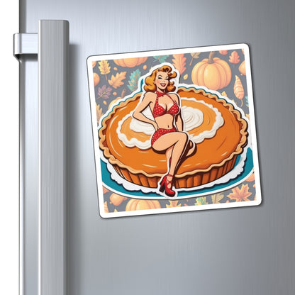 National Pumpkin Pie Day VIII Pin Up Girl Magnet