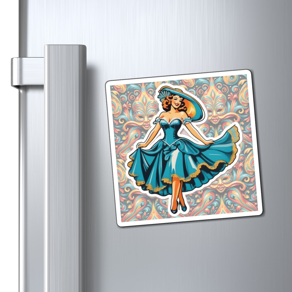 Carnival Pin Up Girl Magnet