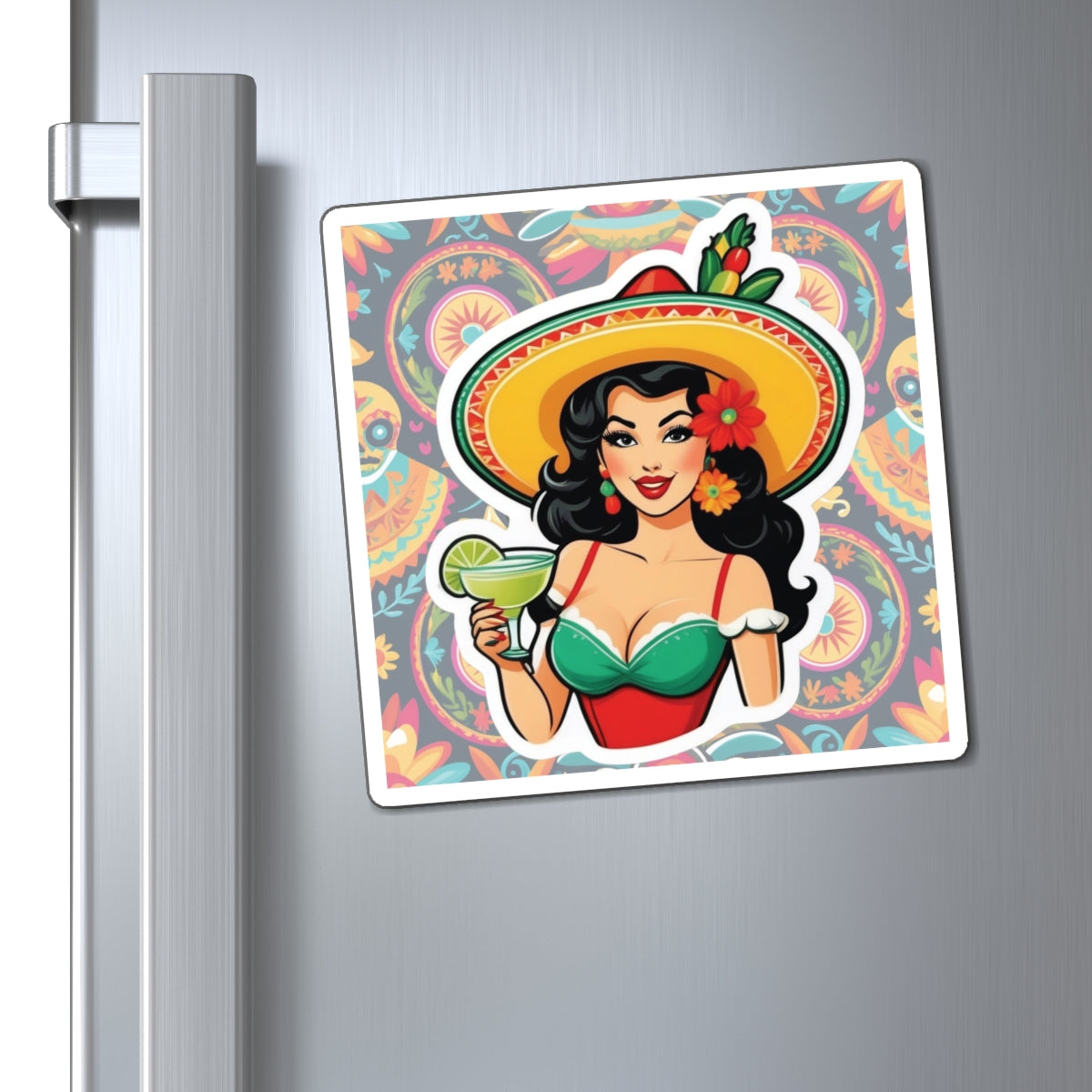 Cinco de Mayo Pin Up Girl Magnet