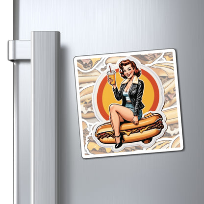 National Cheesesteak Day Pin Up Girl Magnet