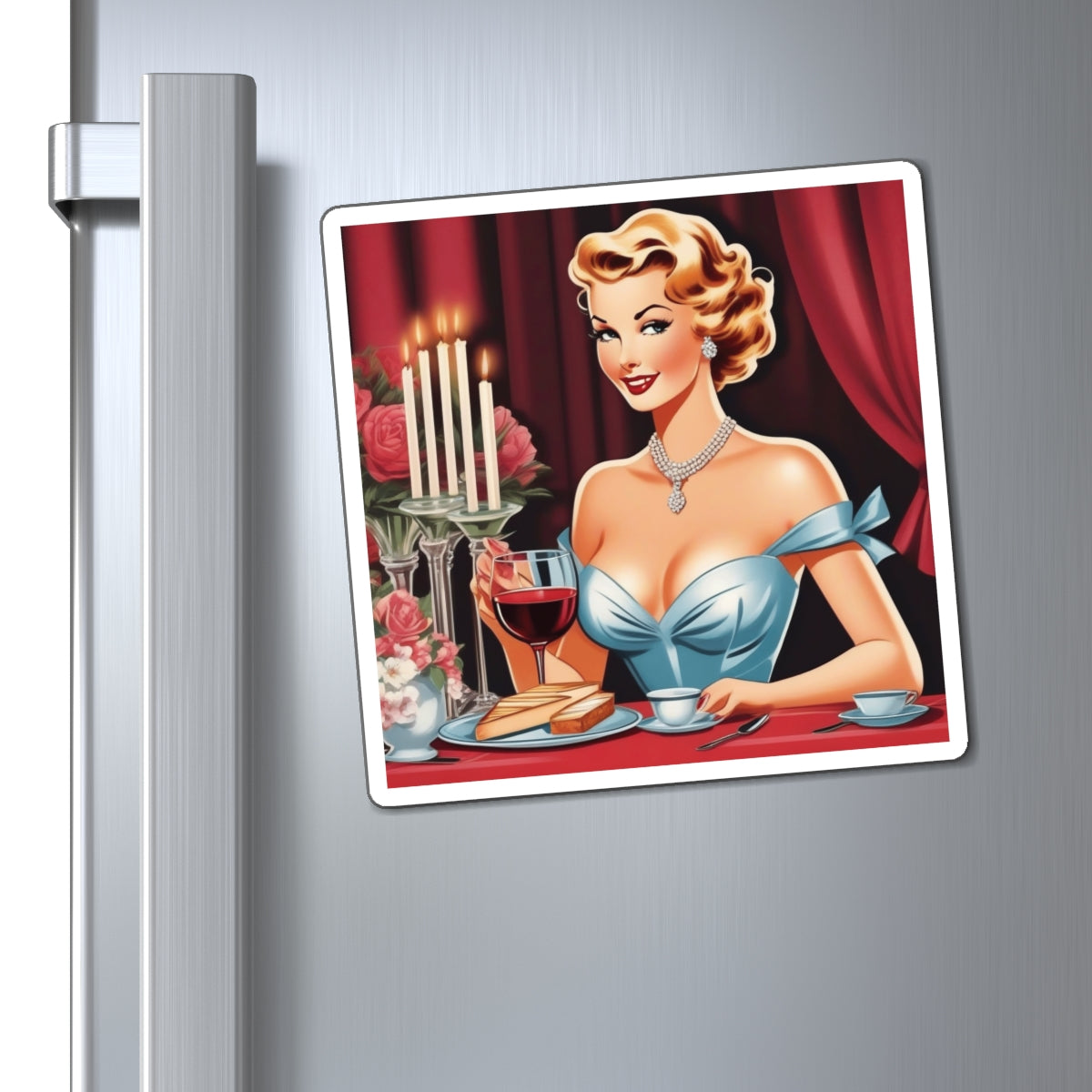 National and World Day in Support of  Foie Gras III Pin Up Girl Magnet