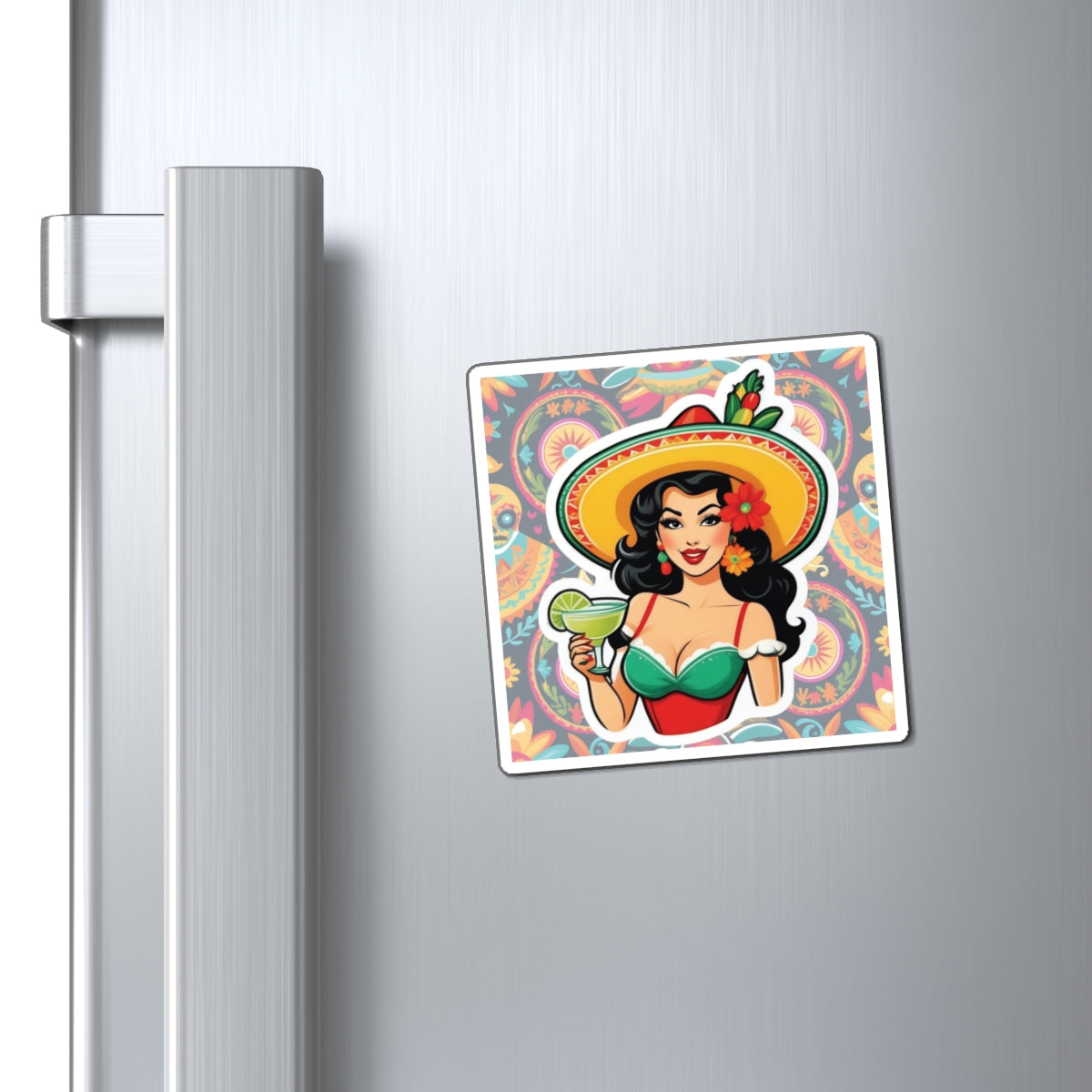 Cinco de Mayo Pin Up Girl Magnet