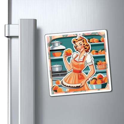 National Peach Day II Pin Up Girl Magnet