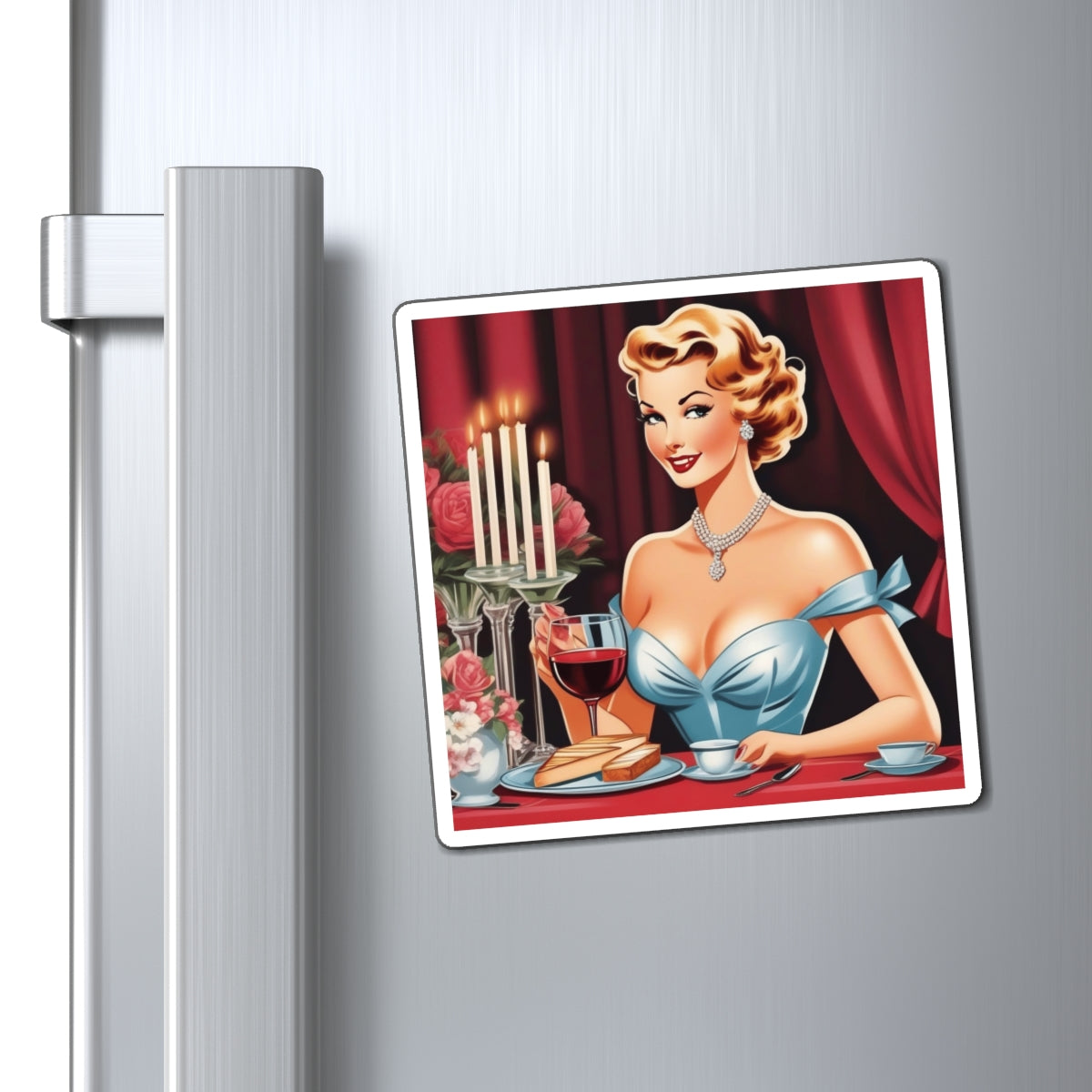 National and World Day in Support of  Foie Gras III Pin Up Girl Magnet