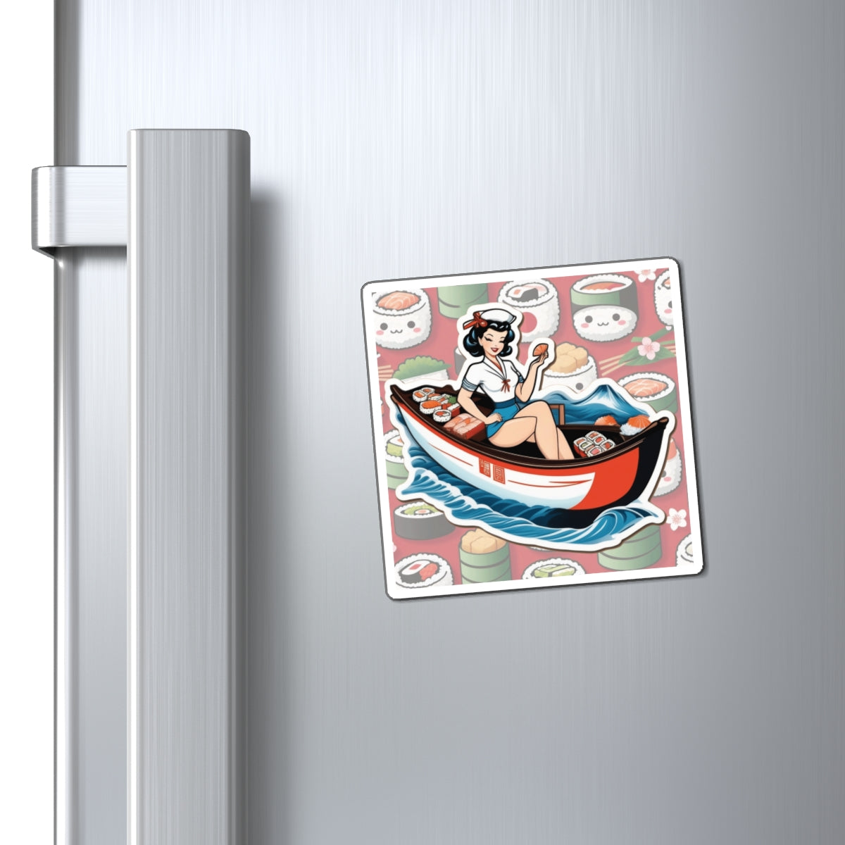 National Sushi Day VII Pin Up Girl Magnet