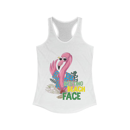 Resting Beach Face Tank Top