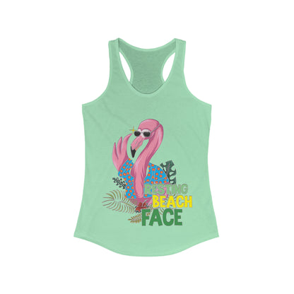 Resting Beach Face Tank Top