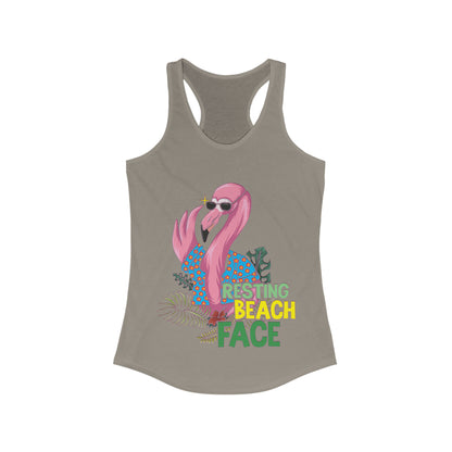 Resting Beach Face Tank Top