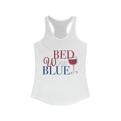 Bed Wine & Blue Tank Top