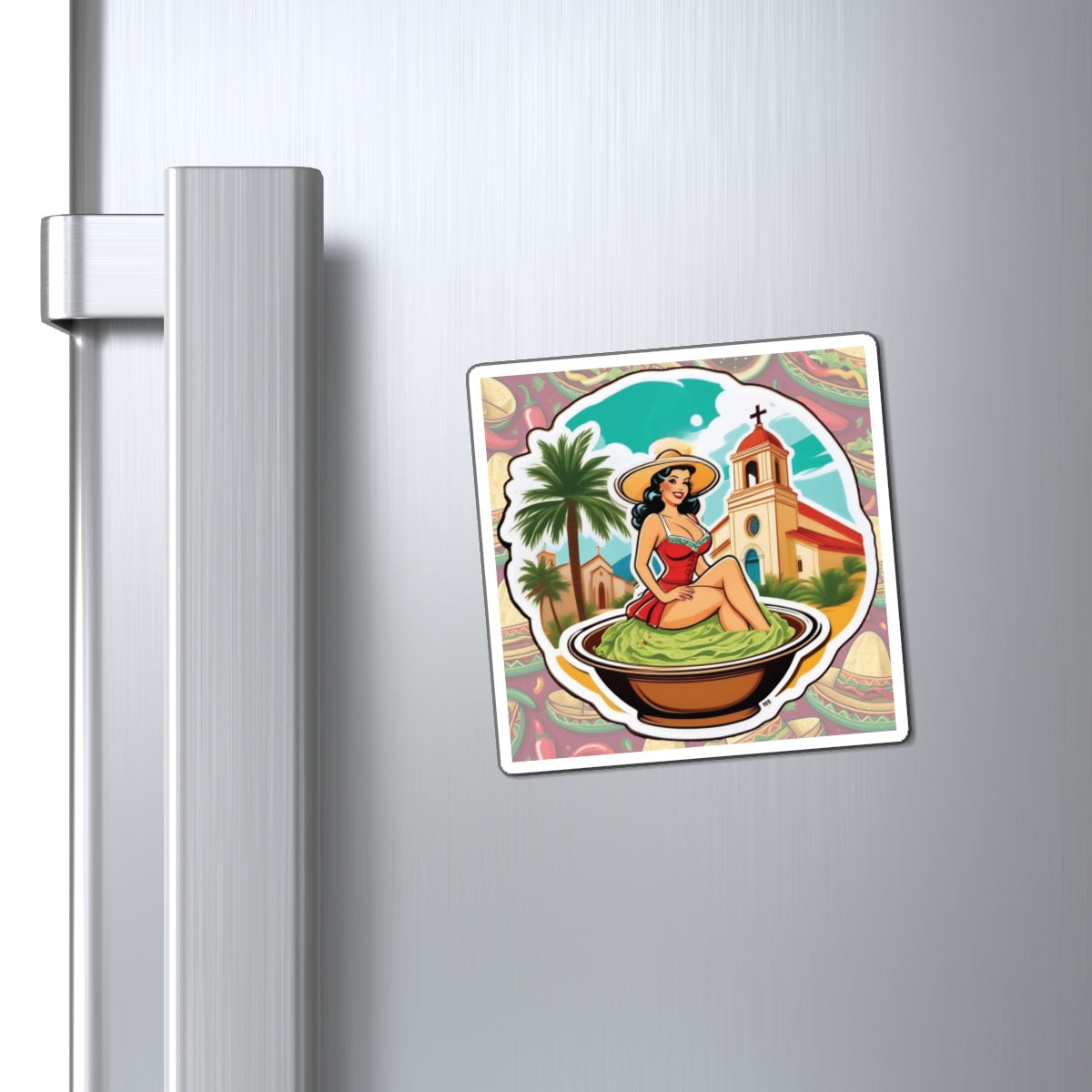 National Guacamole Day IV Pin Up Girl Magnet