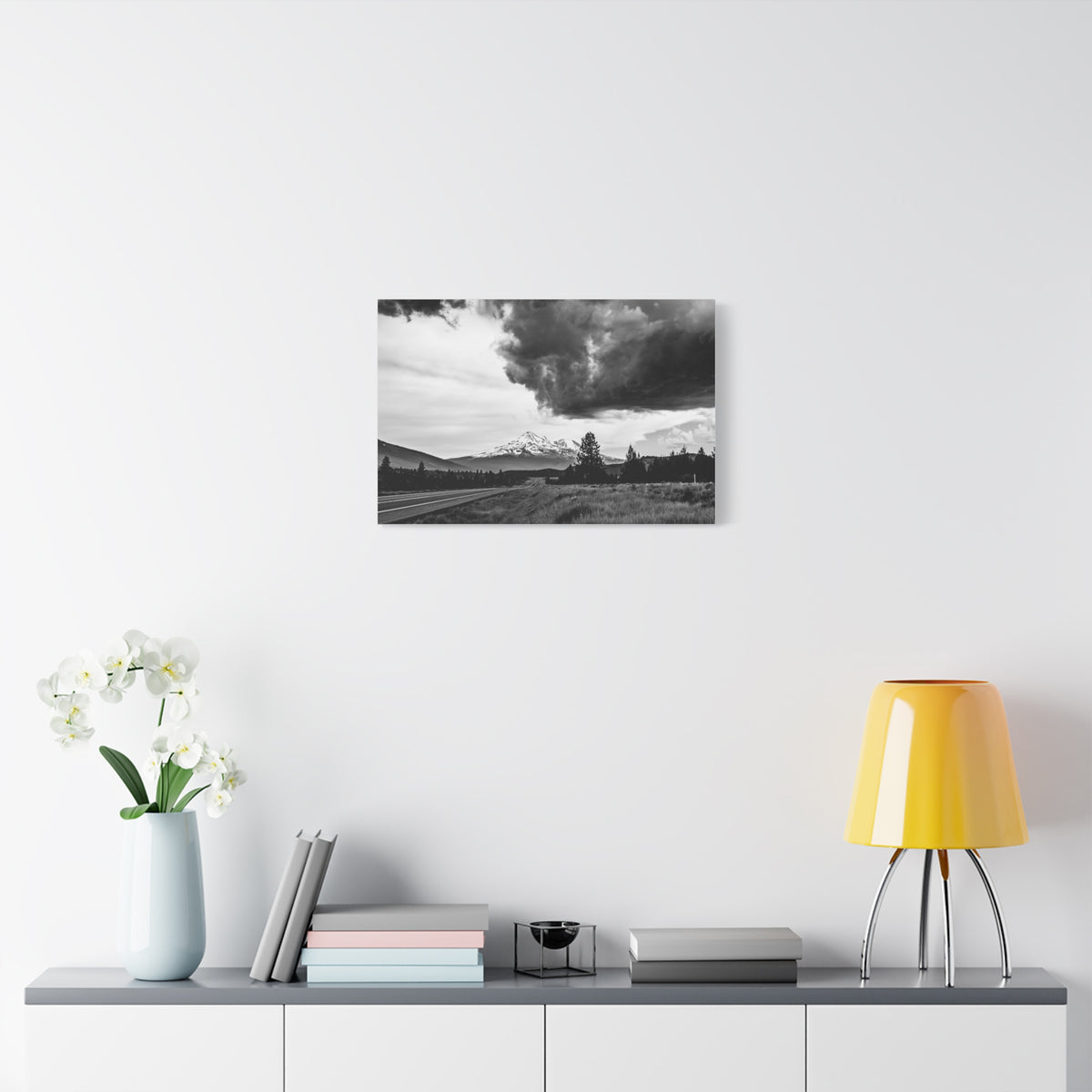 Mt. Shasta Vista Point North 97: Fine Art Stretched Canvas