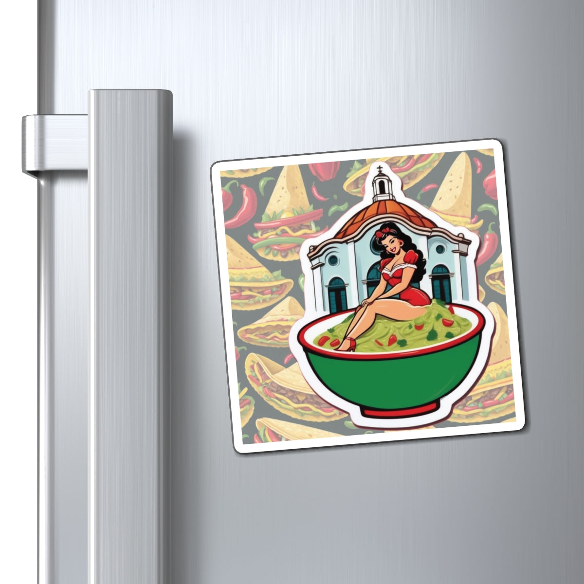 National Guacamole Day II Pin Up Girl Magnet