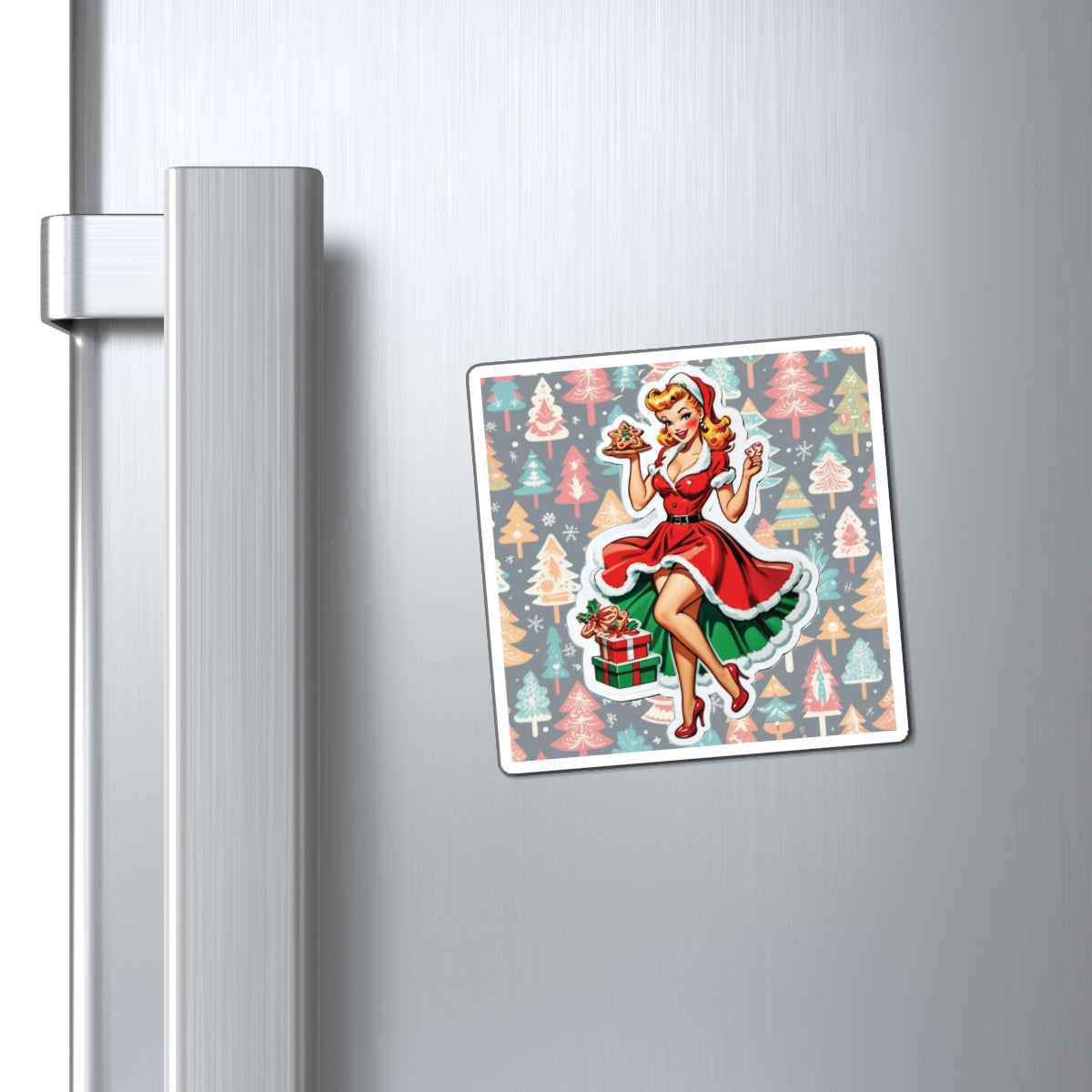 Christmas II Pin Up Girl Magnet