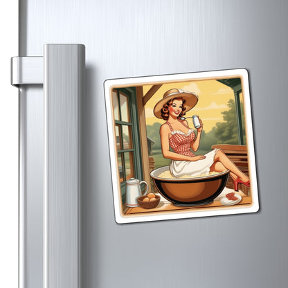 National Grits Day II Pin Up Girl Magnet