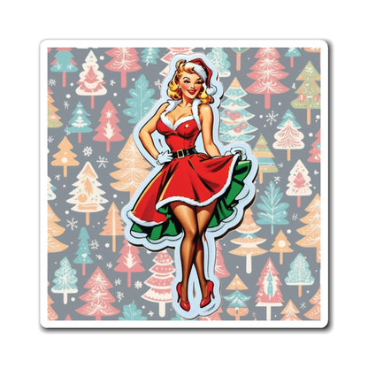 Christmas IV Pin Up Girl Magnet