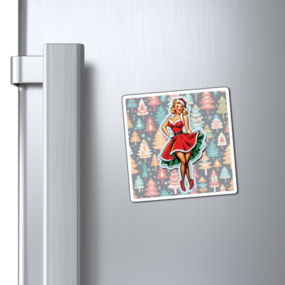 Christmas IV Pin Up Girl Magnet