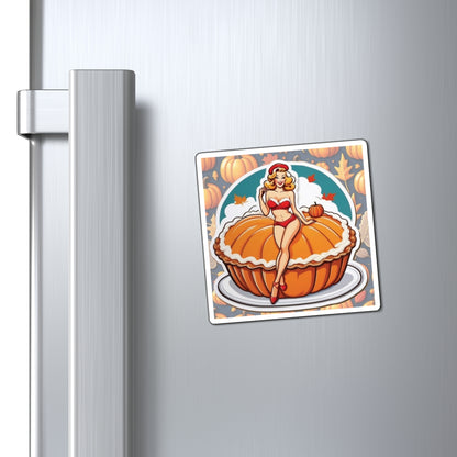 National Pumpkin Pie Day II Pin Up Girl Magnet