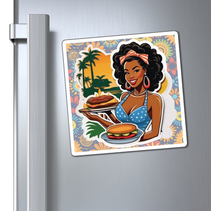 Juneteenth Pin Up Girl Magnet