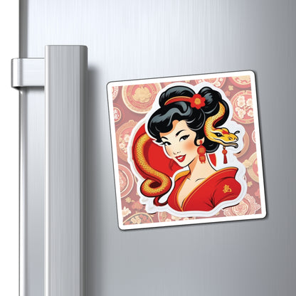 Chinese New Year of the Snake III Pin Up Girl Magnet