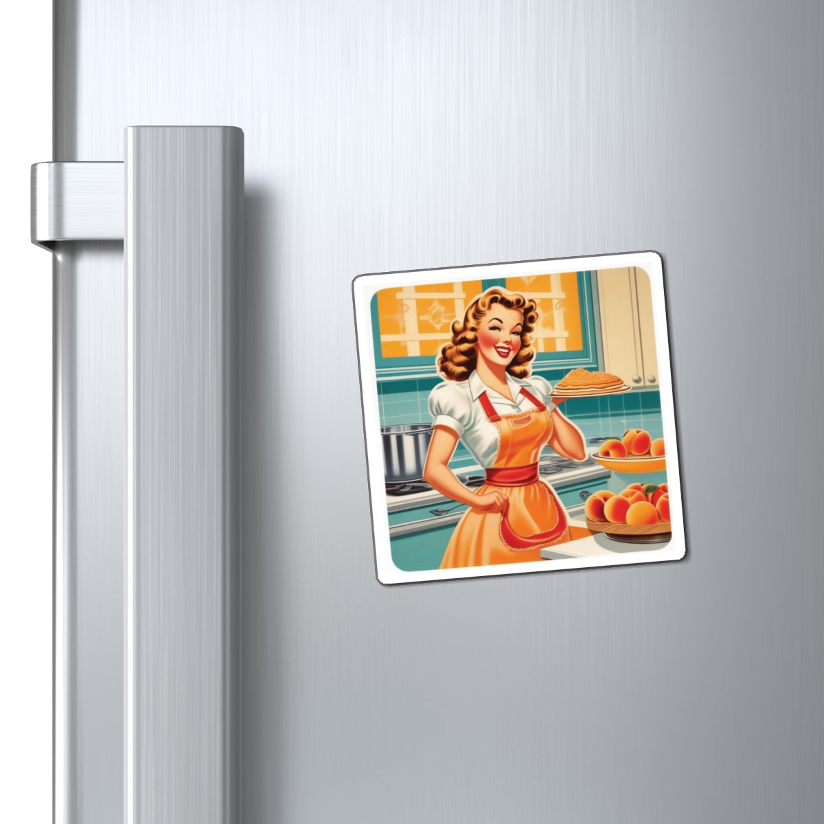 National Peach Day V Pin Up Girl Magnet