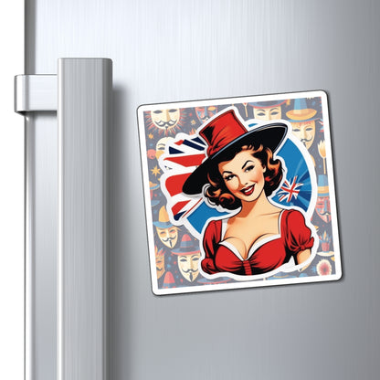 Guy Fawkes Day II Pin Up Girl Magnet