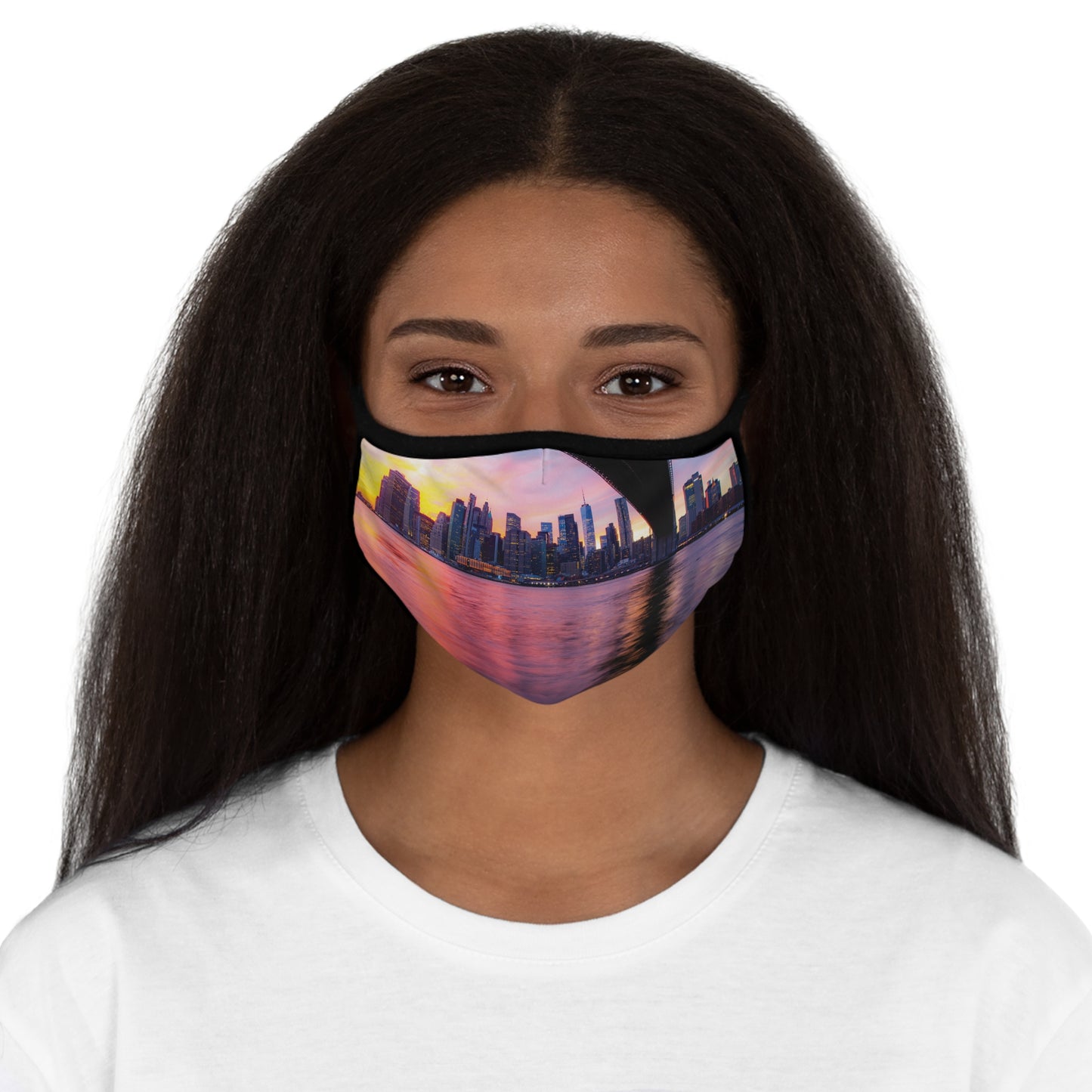 Manhattan Fitted Polyester Face Mask