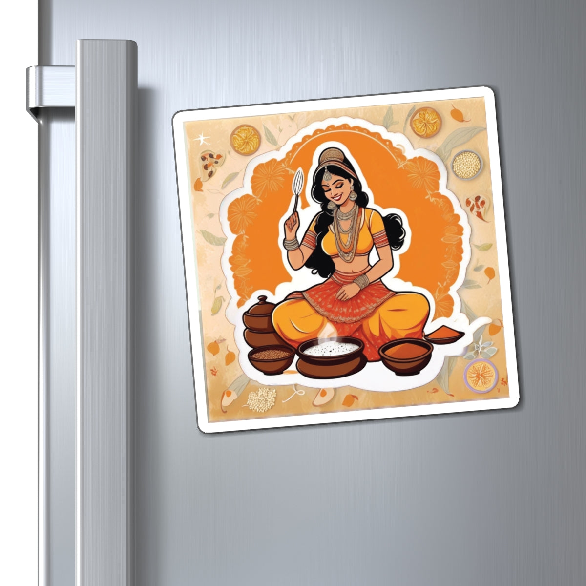 National Herbs and Spices Day Pin Up Girl Magnet