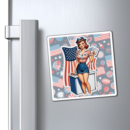 Election Day VI Pin Up Girl Magnet