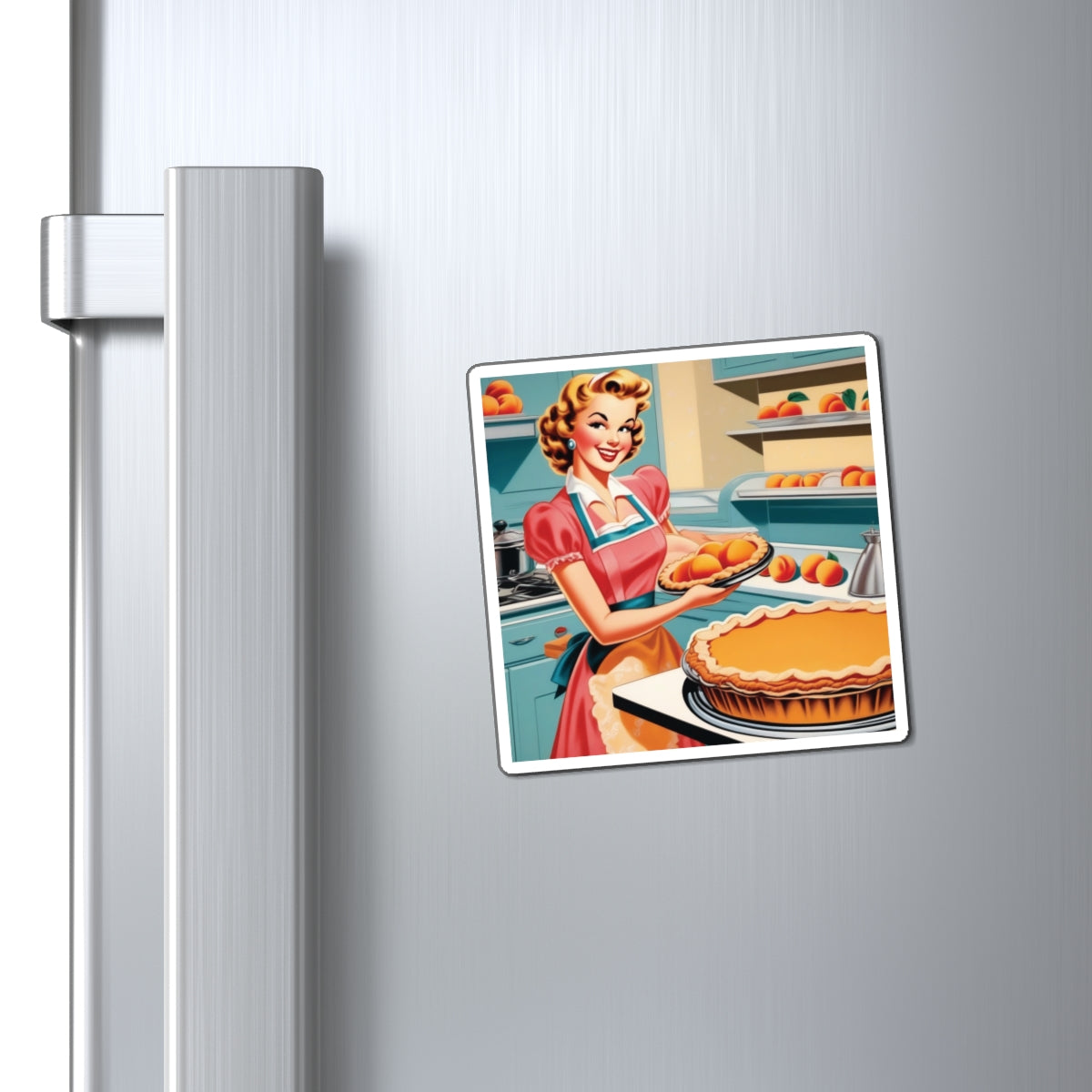 National Peach Day III Pin Up Girl Magnet