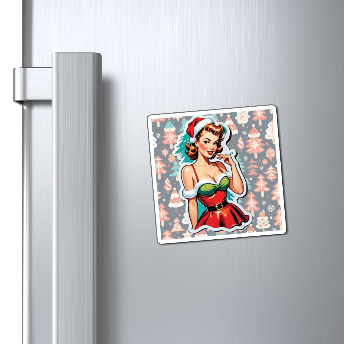 Christmas VII Pin Up Girl Magnet