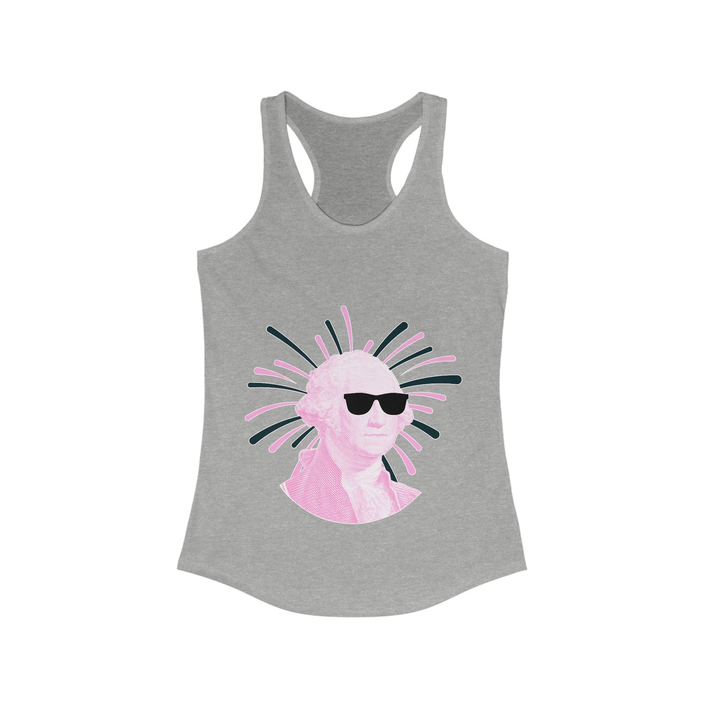 G Dub in Pink Racerback Tank