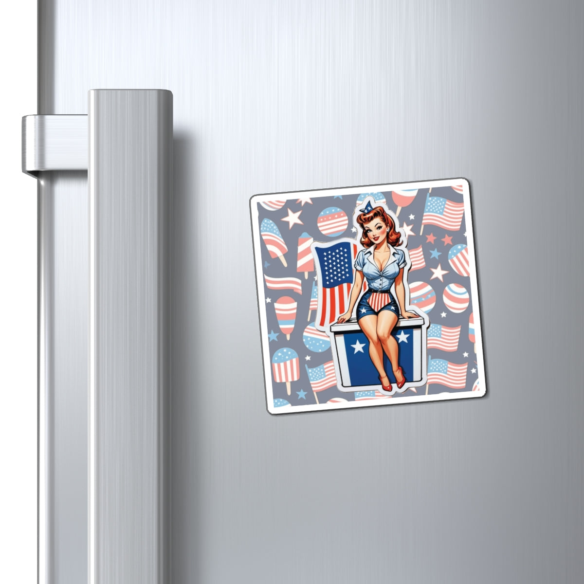 Election Day Pin Up Girl Magnet