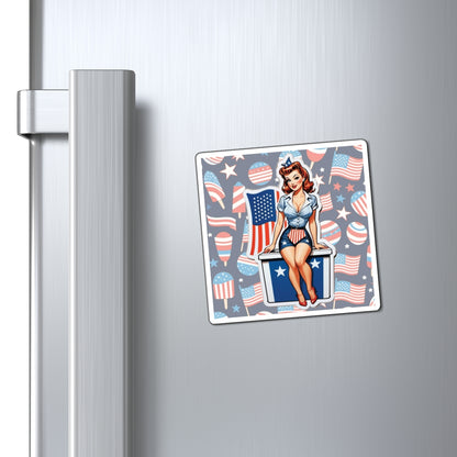 Election Day Pin Up Girl Magnet