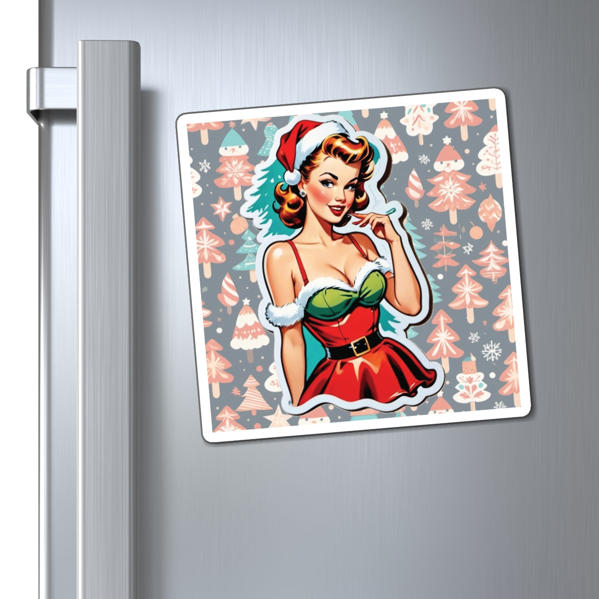 Christmas VII Pin Up Girl Magnet