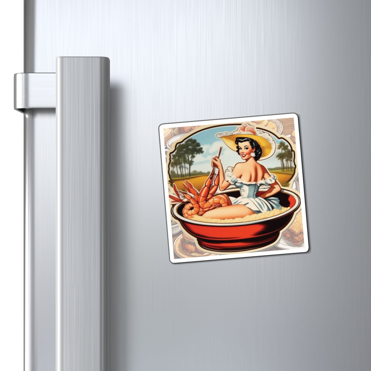 National Grits Day VII Pin Up Girl Magnet