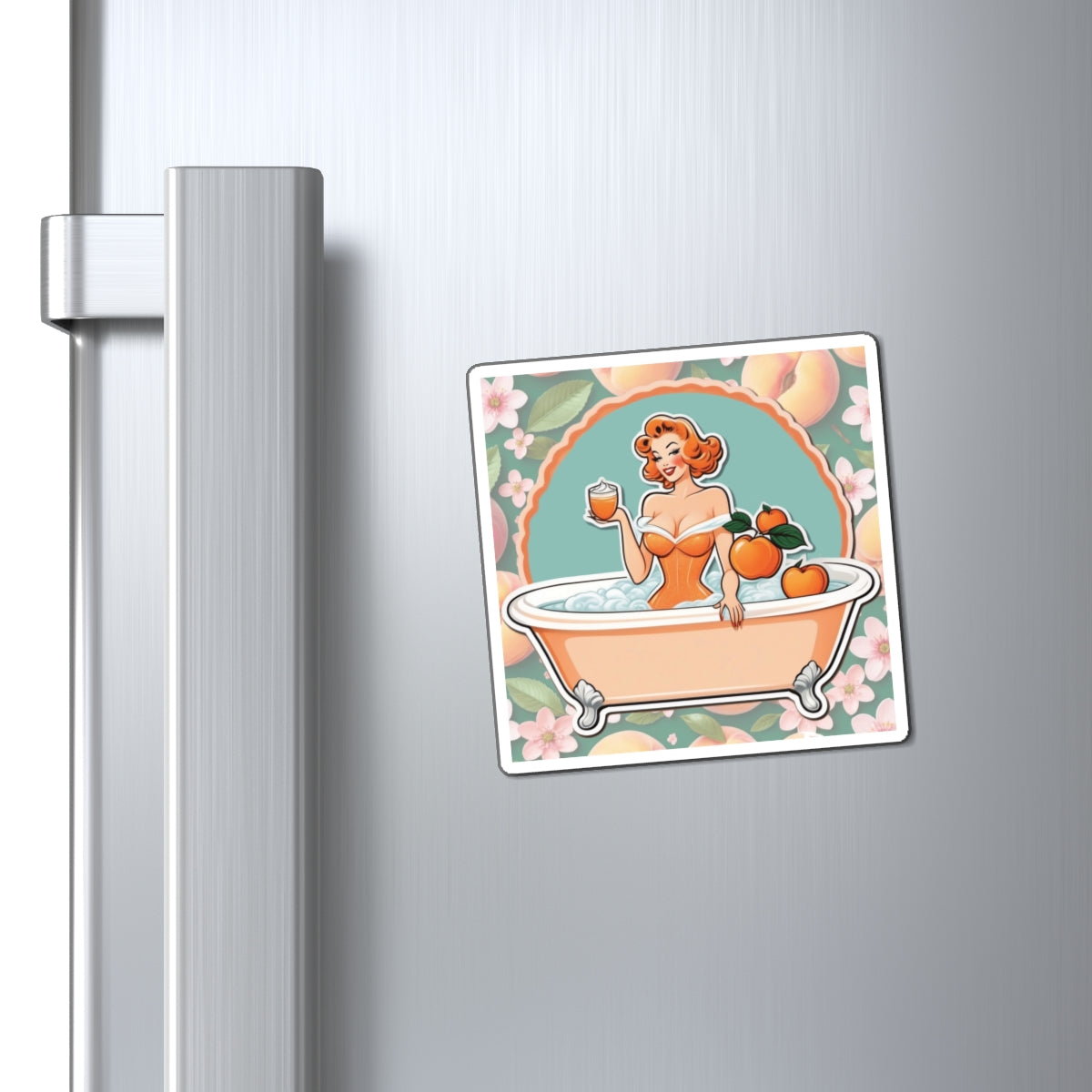 National Peaches and Cream Day III Pin Up Girl Magnet