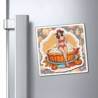 National Pumpkin Pie Day Pin Up Girl Magnet