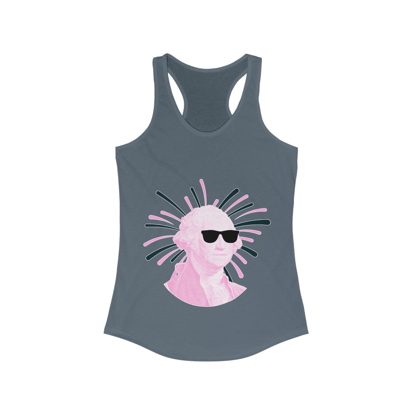 G Dub in Pink Racerback Tank