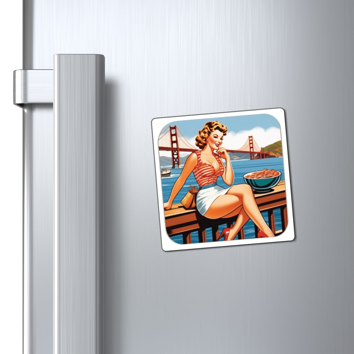 National Cioppino Day Pin Up Girl Magnet