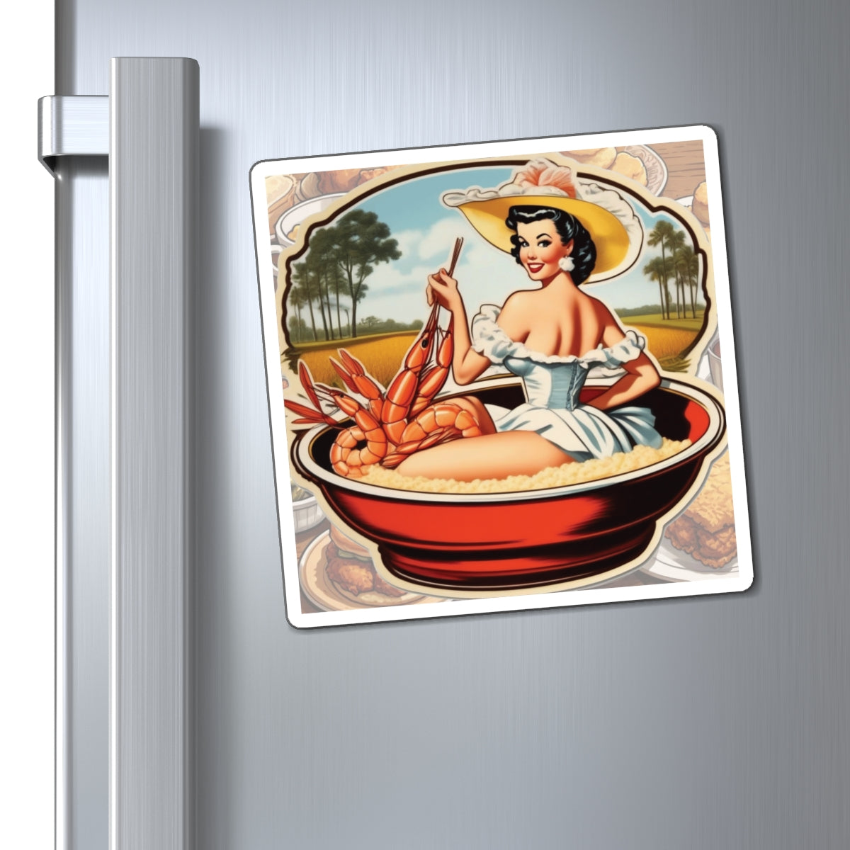 National Grits Day VII Pin Up Girl Magnet