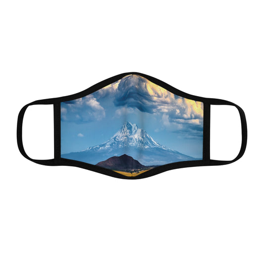 Mt. Shasta Highway I-5 Lookout  Polyester Face Mask
